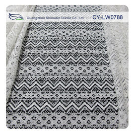 Tela amarrado do laço do algodão de nylon do jacquard para GV BV do material do vestuário SEU CY-LW0788 fornecedor
