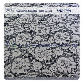 Tela de nylon do laço do algodão dos vestuários das mulheres com painel floral largura de 1,45 - de 1.5m fornecedor
