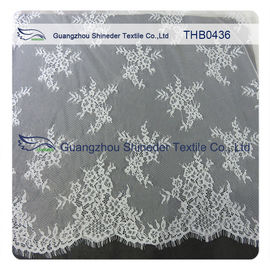 Eco - guarnição de nylon nupcial branca amigável do laço guarnição decorativa do laço de 150 * de 300CM fornecedor