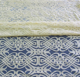 Da tela de nylon amarela do laço do algodão do voile tingidura Eco-amigável para a decoração CY-DK0035 da cortina fornecedor
