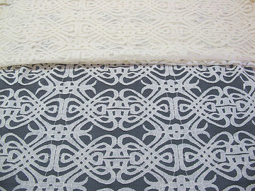 Da tela de nylon amarela do laço do algodão do voile tingidura Eco-amigável para a decoração CY-DK0035 da cortina fornecedor