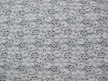 Tela de nylon do laço do algodão floral do marfim com tingidura livre do AZO para a senhora Pingamento CY-DK0029 fornecedor