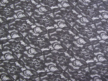 tela de nylon CY-LW0032 feito malha preto do laço do algodão solúvel em água de 150cm fornecedor