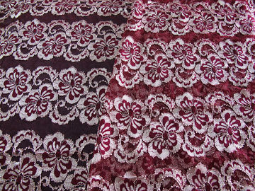Tingidura Eco-amigável da tela elástica floral ondulada do laço para o vestido de noite CY-DK0037 fornecedor