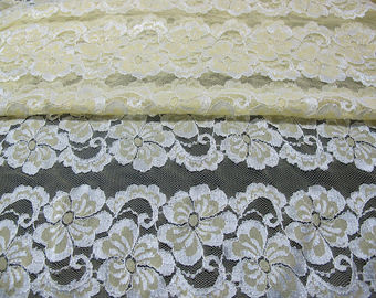 Tingidura Eco-amigável da tela elástica floral ondulada do laço para o vestido de noite CY-DK0037 fornecedor