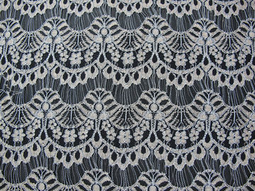 Guipura Scalloped amarrado do preto da tela de malha do laço para a roupa interior/sutiã CY-DK0038 fornecedor