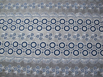 Laço colorido algodão da flor da neutralização da tela do laço do poliéster do ponto para meninas 'vestido e saias (CY-DK0022) fornecedor