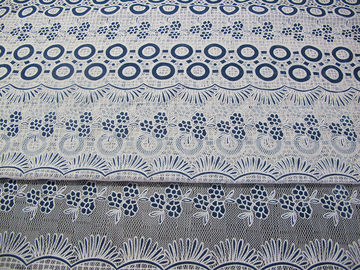 Laço colorido algodão da flor da neutralização da tela do laço do poliéster do ponto para meninas 'vestido e saias (CY-DK0022) fornecedor