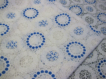 Neutralização geométrica cor-de-rosa do algodão da tela do laço do poliéster por todo o lado no laço para a senhora Roupa (CY-DK0041) fornecedor
