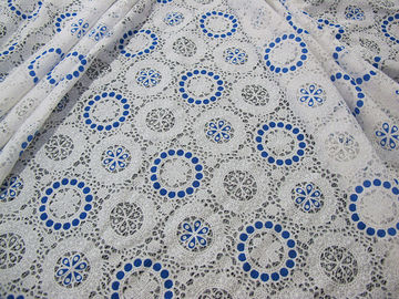 Neutralização geométrica cor-de-rosa do algodão da tela do laço do poliéster por todo o lado no laço para a senhora Roupa (CY-DK0041) fornecedor