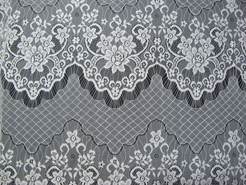 Poliamida amarela Scalloped do laço da pestana tela de nylon decorativa para o vestido da noite (CY-DN0005) fornecedor