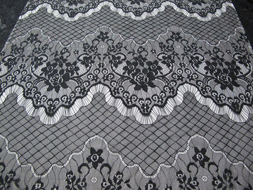 Poliamida amarela Scalloped do laço da pestana tela de nylon decorativa para o vestido da noite (CY-DN0005) fornecedor