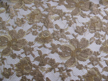Tela floral maioria metálica Scalloped preto CY-LW0060 de tingidura Eco-Amigável do laço fornecedor