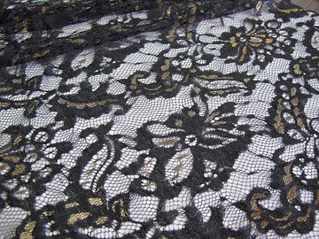Tela de nylon metálica do laço amigável de Eco para o preto CY-LW0219 do fato fornecedor