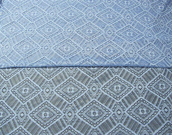 Malha de nylon da tela do laço do algodão geométrico dos azuis marinhos para o Nightwear SYD-0004 fornecedor