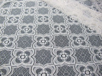 Marfim de nylon feito malha da tela do laço do algodão do tule para o pijama SYD-0007 Eco-Amigável fornecedor
