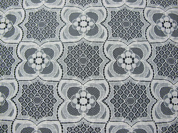 Marfim de nylon feito malha da tela do laço do algodão do tule para o pijama SYD-0007 Eco-Amigável fornecedor