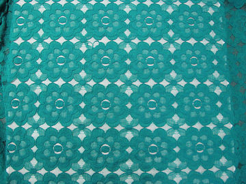 GV amigável SYD-0008 do CE de Eco da malha de nylon verde bonita da tela do laço do algodão fornecedor