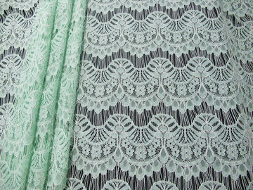 Rayon de nylon de aparagem Scalloped agradável da tela do laço do algodão para o vestido de casamento SYD-0011 fornecedor