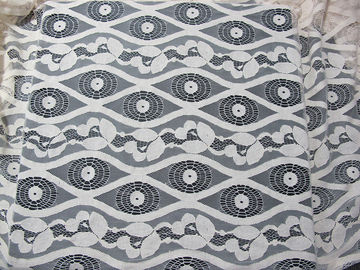 Tela de nylon do laço do voile do algodão macio do marfim, tela de malha floral SYD-0012 do laço fornecedor