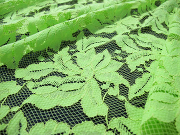 Verde de nylon da tela do laço do algodão floral bonito com o SYD-0013 de tingidura reactivo fornecedor