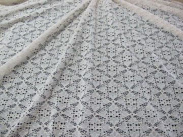 Tela de nylon para o fato, tela do laço do algodão Stretchable de malha do laço fornecedor