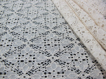 Tela de nylon para o fato, tela do laço do algodão Stretchable de malha do laço fornecedor