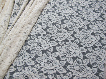 Por todo o lado na tela de malha de nylon do laço do algodão da guipura/GV floral da tela do laço fornecedor