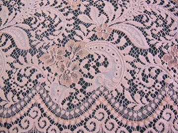 Tela de nylon do laço dos vestidos de casamento de rayon do algodão alaranjado elegante Nenhum-Elástica fornecedor