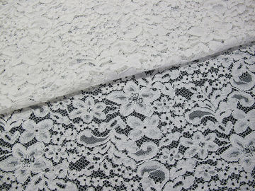 Tela amarrado branca bonita do laço/tela laço do jacquard pela jarda fornecedor