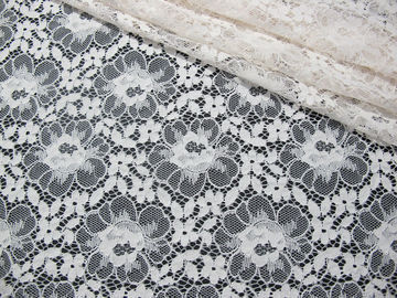 Branco de nylon da tela do laço do algodão floral Eco-Amigável para GV BV da roupa interior SEU fornecedor