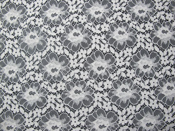 Branco de nylon da tela do laço do algodão floral Eco-Amigável para GV BV da roupa interior SEU fornecedor