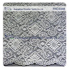 da tela de nylon do laço do poliéster do algodão de 150CM cabo preto floral Rhombic fornecedor