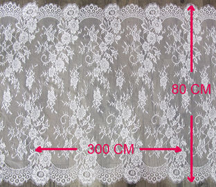 Guarnição decorativa branca do laço da pestana com largura CY-HB0460 de 80cm fornecedor