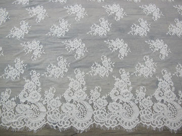 Tela nupcial da guarnição do laço do algodão amarrado para os vestidos de casamento CY-HB0478 fornecedor