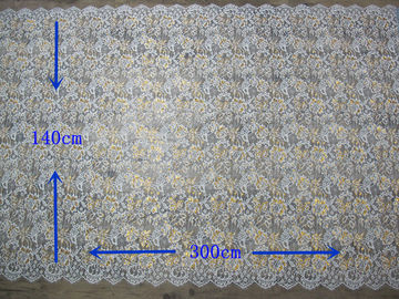 Aparamento de nylon metálico dourado do laço da pestana para a largura da forma 140CM dos vestidos fornecedor