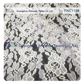 Tela de nylon do laço do algodão do teste padrão floral para vestuários da forma, vestido de casamento fornecedor