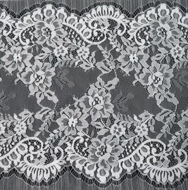 Guarnição de nylon do laço do ilhó, laço nupcial da vieira floral para o vestido de noite fornecedor