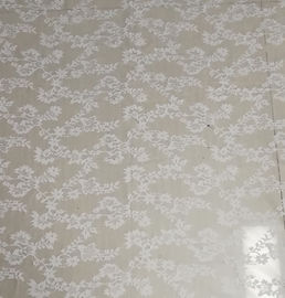 Eco branco - senhora pequena de tingidura amigável Pingamento da flor da malha de nylon da rede da luz da tela do laço fornecedor