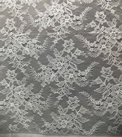Tela amarrado de nylon do laço do jacquard do teste padrão do projeto da flor pela jarda fornecedor