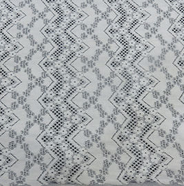 A linha floral fura a tela de nylon do laço do algodão para as senhoras que vestem a largura de 150CM fornecedor
