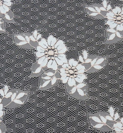 Luz - tela de nylon do laço do algodão alaranjado da flor para o vestido, vestuários da forma, vestido de casamento fornecedor