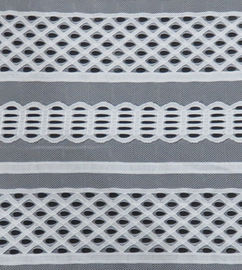 Treine as linhas tela de nylon das trilhas do laço do algodão líquido para vestidos do vestuário ou do verão fornecedor