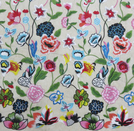 Multi - a tela bordada floral do laço da cor, faz crochê matérias têxteis da forma fornecedor