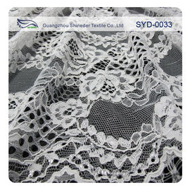 A tela amarrado do laço da flor de Chantilly do vestido preto/bordou a tela do laço fornecedor
