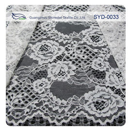 A tela amarrado do laço da flor de Chantilly do vestido preto/bordou a tela do laço fornecedor
