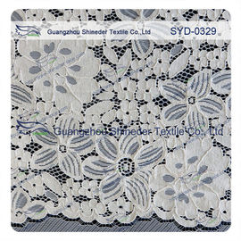 Tela amarrado azul do laço para vestidos de casamento/telas laço da alta-costura fornecedor