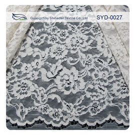 Vestidos amarrado suíços das noivas da tela do laço do jacquard da forma de prata fornecedor