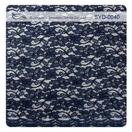 Guarnição amarrado Scalloped bonita da tela do laço do voile com índice de nylon e viscoso fornecedor