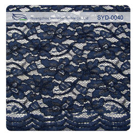 Guarnição amarrado Scalloped bonita da tela do laço do voile com índice de nylon e viscoso fornecedor